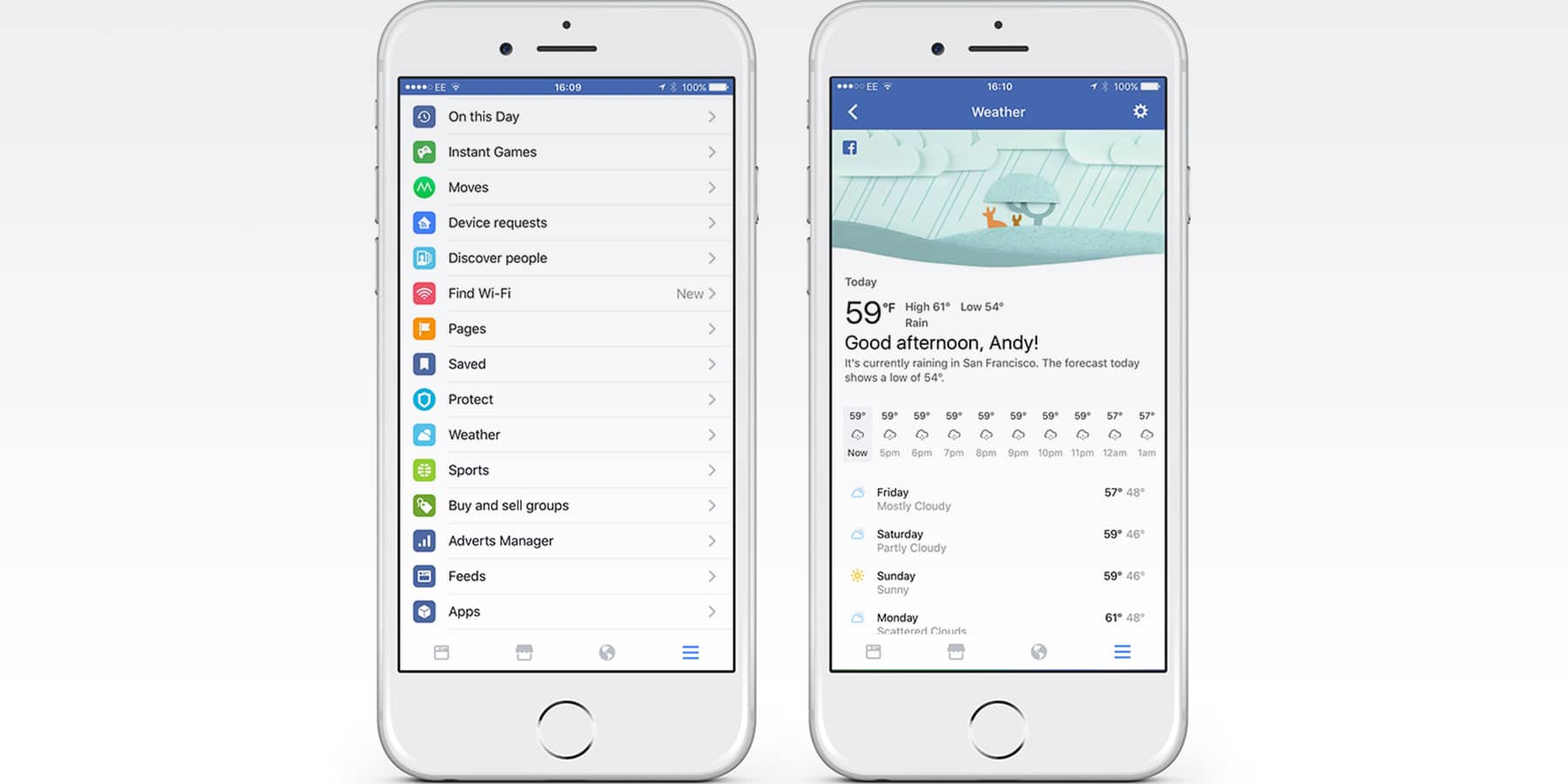 Facebook uvodi vremensku prognozu u mobilnu aplikaciju, Phone4u
