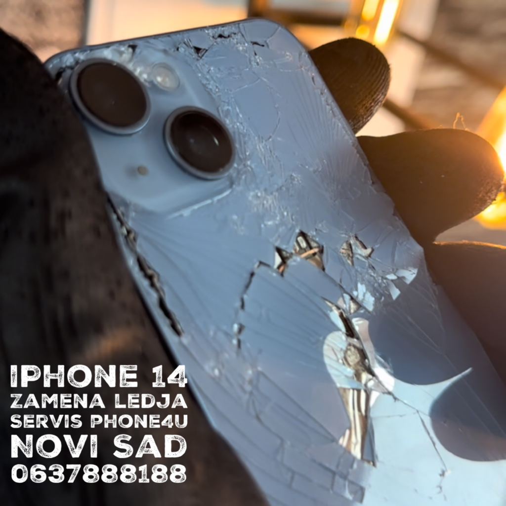 Zamena Zadnjeg Stakla na iPhone 14 &#8211; Novosadski Servis Phone4U, Phone4u