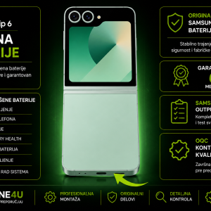 zamena baterije Samsung Galaxy Z Flip 6 Novi Sad Phone4U servis