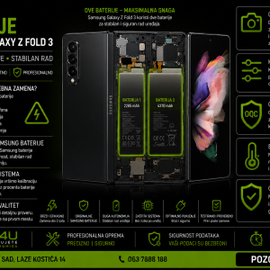 zamena baterije Samsung Galaxy Z Fold 3 Novi Sad Phone4U servis
