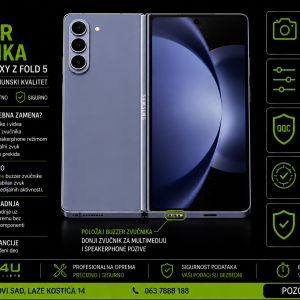zamena buzzer zvučnika Samsung Galaxy Z Fold 5 Novi Sad Phone4U servis