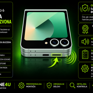 zamena buzzera Samsung Galaxy Z Flip 6 Novi Sad Phone4U servis