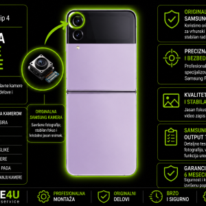 zamena glavne kamere Samsung Galaxy Z Flip 4 Novi Sad Phone4U servis