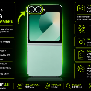 zamena glavne kamere Samsung Galaxy Z Flip 6 Novi Sad Phone4U servis