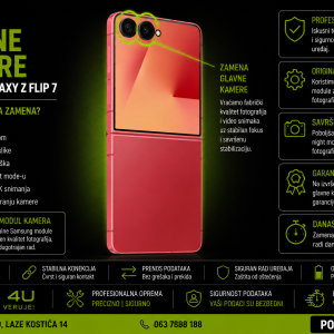 zamena glavne kamere Samsung Galaxy Z Flip 7 Novi Sad Phone4U servis