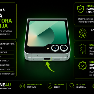 zamena konektora punjenja Samsung Galaxy Z Flip 6 Novi Sad Phone4U servis