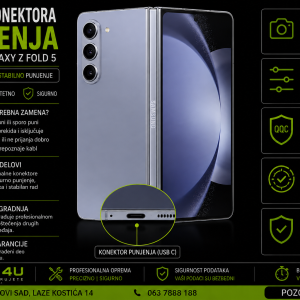 zamena konektora punjenja Samsung Galaxy Z Fold 5 Novi Sad Phone4U servis