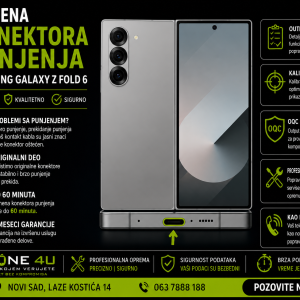 zamena konektora punjenja Samsung Galaxy Z Fold 6 Novi Sad Phone4U servis