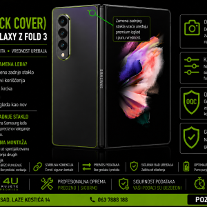 zamena leđa Samsung Galaxy Z Fold 3 Novi Sad Phone4U servis