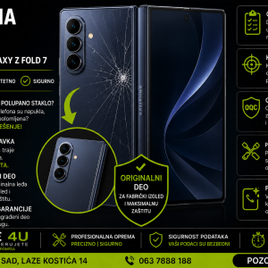 zamena leđa Samsung Galaxy Z Fold 7 Novi Sad Phone4U servis