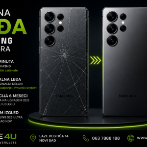 zamena leđa Samsung S26 Ultra Novi Sad originalno zadnje staklo Phone4U servis