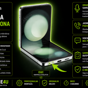 zamena mikrofona Samsung Galaxy Z Flip 5 Novi Sad Phone4U servis