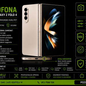 zamena mikrofona Samsung Galaxy Z Fold 4 Novi Sad Phone4U servis