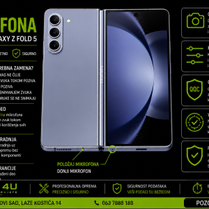 zamena mikrofona Samsung Galaxy Z Fold 5 Novi Sad Phone4U servis