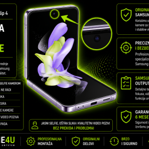 zamena selfie kamere Samsung Galaxy Z Flip 4 Novi Sad Phone4U servis