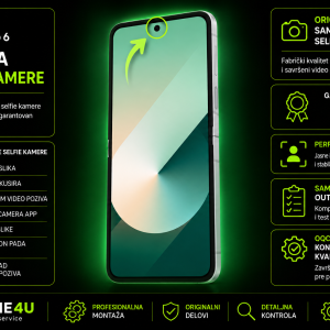 zamena selfie kamere Samsung Galaxy Z Flip 6 Novi Sad Phone4U servis