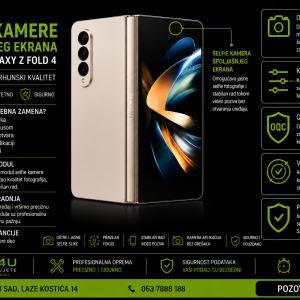 zamena selfie kamere spoljašnjeg ekrana Samsung Galaxy Z Fold 4 Novi Sad Phone4U servis