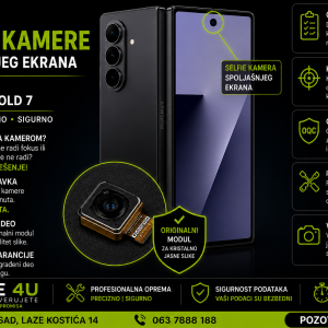 selfie kamera spoljašnjeg ekrana Samsung Galaxy Z Fold 7