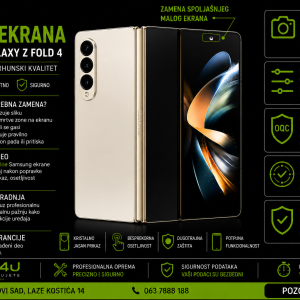 zamena spoljašnjeg ekrana Samsung Galaxy Z Fold 4 Novi Sad Phone4U servis