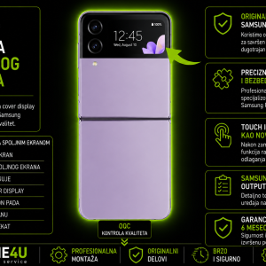 zamena spoljnog ekrana Samsung Galaxy Z Flip 4 Novi Sad Phone4U servis