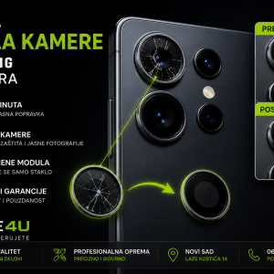 zamena stakla kamere Samsung S26 Ultra Novi Sad Phone4U servis
