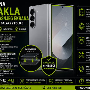 zamena stakla spoljašnjeg ekrana Samsung Galaxy Z Fold 6 Novi Sad Phone4U servis