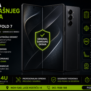 zamena unutrašnjeg ekrana Samsung Galaxy Z Fold 7 Novi Sad Phone4U servis