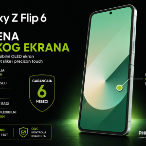 zamena velikog ekrana Samsung Galaxy Z Flip 6 Novi Sad Phone4U servis