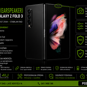 zamena zvučnika Samsung Galaxy Z Fold 3 Novi Sad Phone4U servis