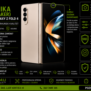 zamena zvučnika Samsung Galaxy Z Fold 4 Novi Sad Phone4U servis
