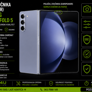 zamena zvučnika Samsung Galaxy Z Fold 5 Novi Sad Phone4U servis