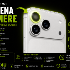 zamena kamere iPhone 17 Pro Max Novi Sad Phone4U servis kamera ne fokusira