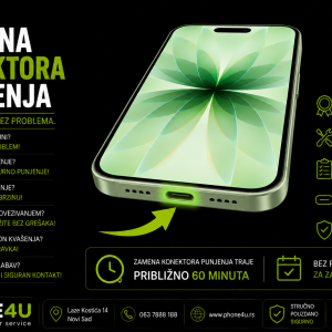 zamena konektora punjenja iPhone 17 Novi Sad Phone4U servis USB C konektor iPhone 17