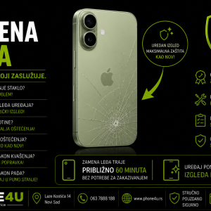 zamena leđa iPhone 17 Novi Sad Phone4U servis polomljeno zadnje staklo iPhone 17