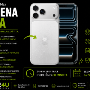 zamena leđa iPhone 17 Pro Max Novi Sad Phone4U servis polomljeno zadnje staklo