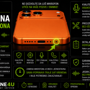 zamena mikrofona iPhone 17 Pro Novi Sad Phone4U servis