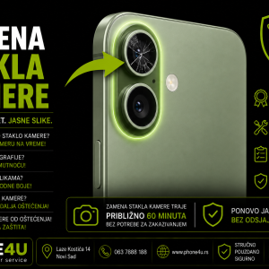 zamena stakla kamere iPhone 17 Novi Sad Phone4U servis polomljeno staklo kamere iPhone 17