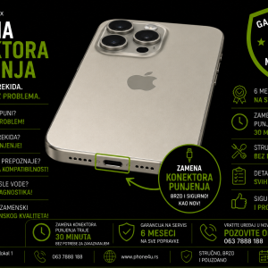 zamena konektora punjenja iPhone 15 Pro Max Novi Sad Phone4U servis USB-C konektor iPhone 15 Pro Max