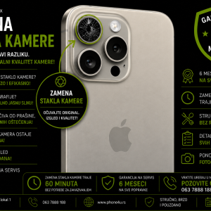 Zamena stakla kamere iPhone 15 Pro Max | Phone4U Novi Sad