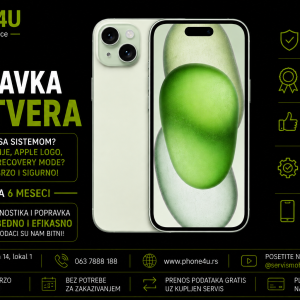 popravka softvera za iPhone 15 Phone4U servis Novi Sad
