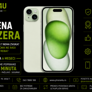 zamena buzzera za iPhone 15 Phone4U servis Novi Sad