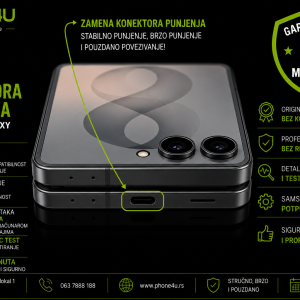 zamena konektora punjenja Samsung Galaxy Z Flip 8 Novi Sad Phone4U originalni Samsung USB-C konektor