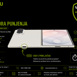 zamena konektora punjenja Z Fold 8 Ultra Samsung Galaxy Phone4U