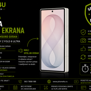 zamena malog ekrana Samsung Galaxy Z Fold 8 Ultra Phone4U Novi Sad