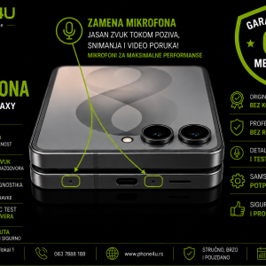 zamena mikrofona Samsung Galaxy Z Flip 8 Novi Sad Phone4U originalni Samsung deo