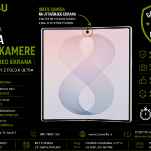 zamena selfie kamere unutrašnjeg ekrana Z Fold 8 Ultra Phone4U