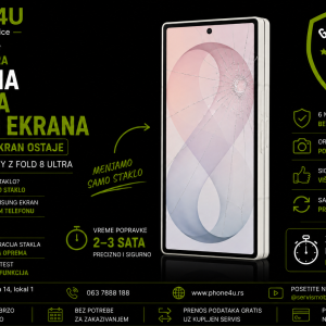 zamena stakla malog ekrana Z Fold 8 Ultra Phone4U Novi Sad
