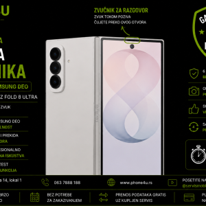 zamena zvučnika Z Fold 8 Ultra Samsung Galaxy Phone4U
