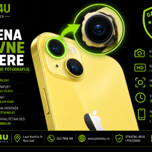 zamena glavne kamere za iPhone 14 Phone4U servis Novi Sad