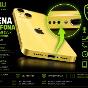 zamena mikrofona za iPhone 14 Phone4U servis Novi Sad